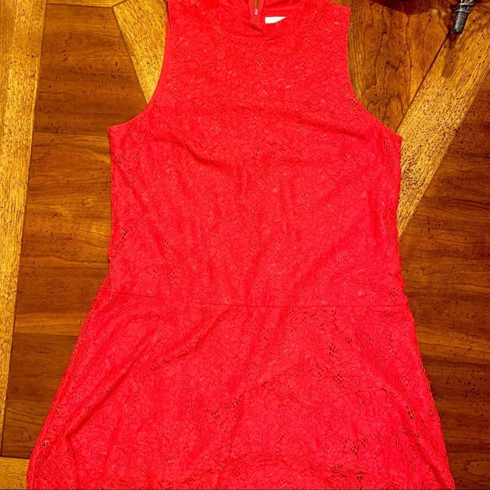 NWT Loft Red Lace Dress.